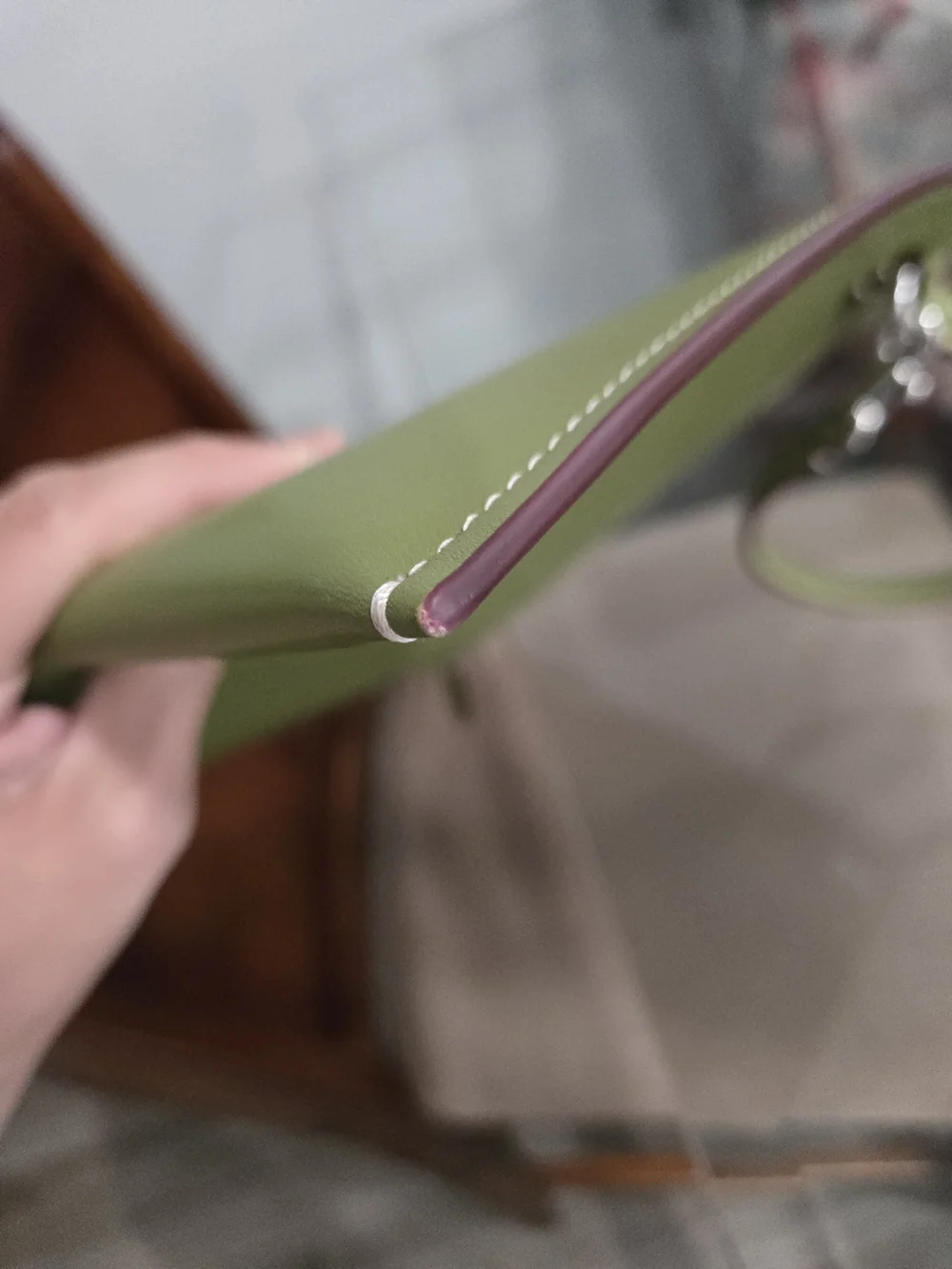 Coachtopia Zippered Portfolio Clutch Olive Green